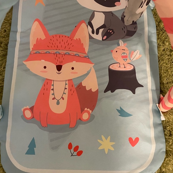 Tummy Time Mat used once cute characters lightweight take anywhere - Picture 5 of 5